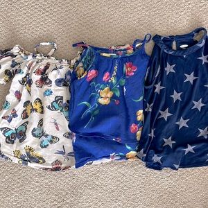 Set of 3 Girls Tanks size 6-7